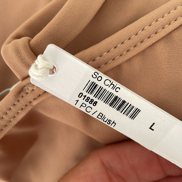 Gooseberry intimates blush/ nude one piece swimsuit - Picture 10 of 10